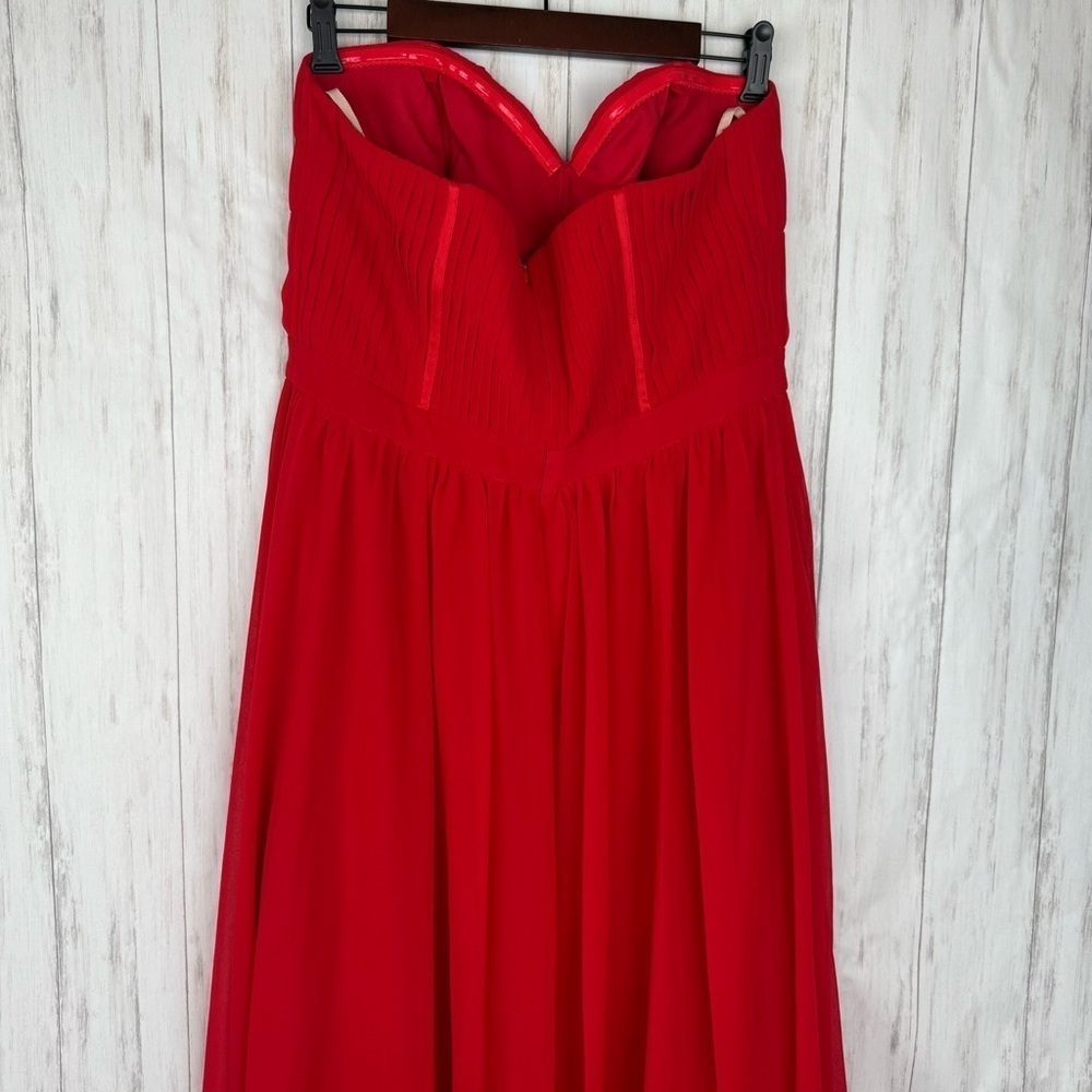 Fame and Partners x Free People Elegant Red Maxi Dress US 12 - Picture 5 of 8